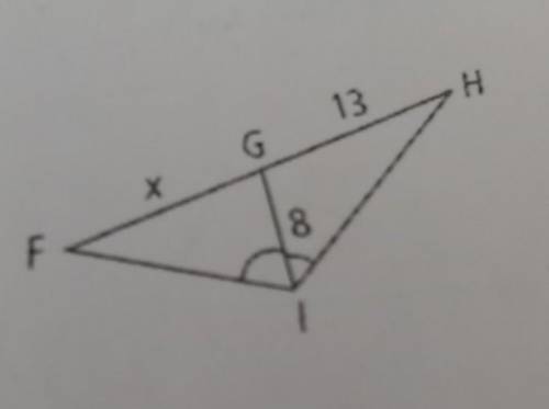 1. Error Analysis Your classmate says you can use the Triangle-Angle-Bisector Theorem to find the v