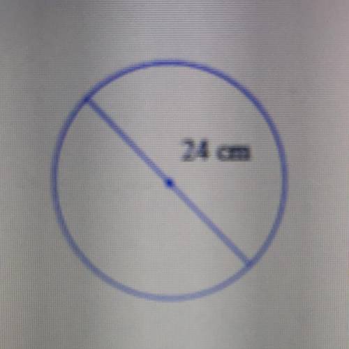 A circle has a diameter of 24 cm. What is its circumference?

Use 3.14 for t, and do not round you