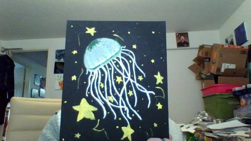 Ok, I took my hair out of a bun and did this, and I wanna ask how good this painting is (My pic of