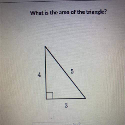 What is the area of a triangle 
Please help!!!
