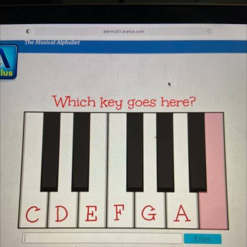 Which key goes here?
CDEFGA