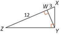 What is the length of the altitude drawn to the hypotenuse? The figure is not drawn to scale.