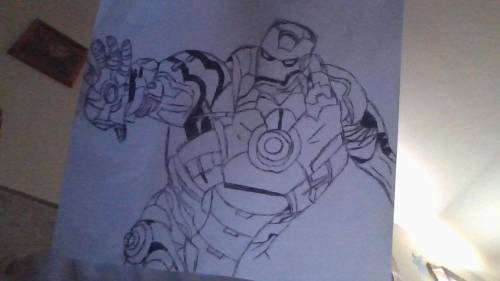 Here is how i draw optimus and bumble bee and iron man. plz rate my drawing 1-10. free points