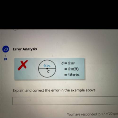 ￼Explain and correct the error in the example above