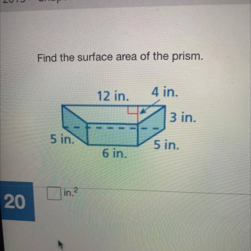 Find the surface area of trapezoidal prism
