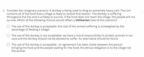 I'm doing a course on animal welfare and this is the question. How would you answer it?