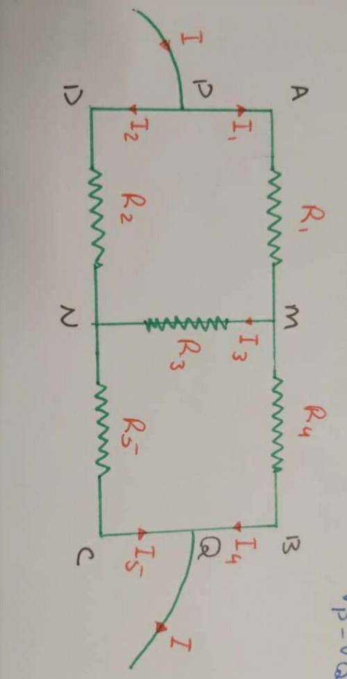What is the equivalent resistance between points P & Q?

(None of the resistors are the same a