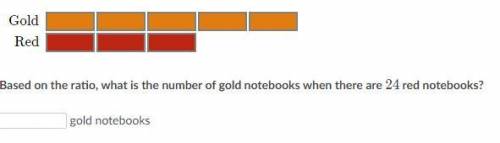 A teacher buys packs of notebooks to give to his students. The ratio of gold notebooks to red noteb