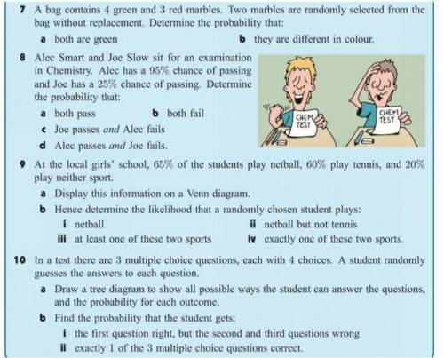 Can someone pls help me with questions 7,8,9, and 10, I will mark the brilliantist​