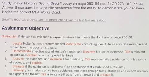 (200 word response)

Distinguish if Holton has evidence to support his thesis that meets the 4 cri