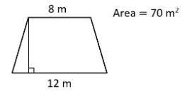 HELP PLEASE ! Find the height of the trapezoid