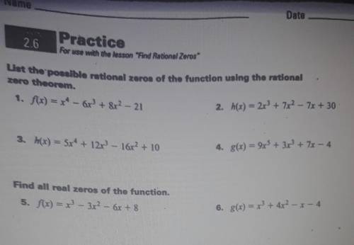 I need help with 5 and 6​