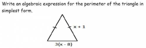 Write an algebraic expression for the perimeter