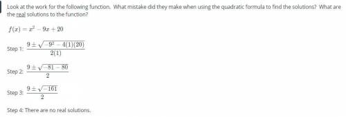 50 points

Look at the work for the following function. What mistake did they make when using the