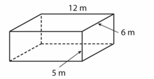 What is the surface area of the rectangular prism below?

60 m2
72 m2
162 m2
324 m2