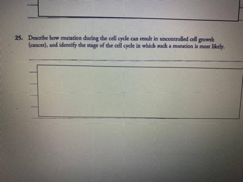I need help with this biology question