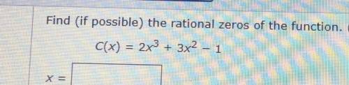 Find rational zeros of the function