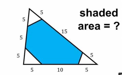 How to solve the area inside the triangle using the law of sines or cosines?