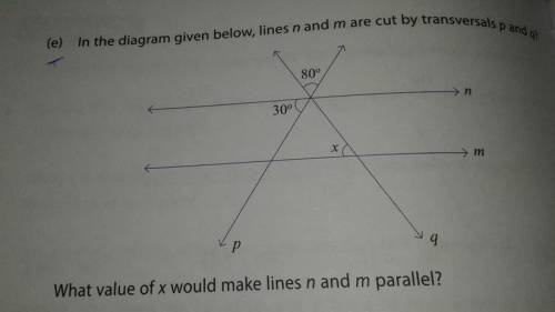 In the diagram below, lines n and m are cut by transversals p and g.

80°
→n
30°
to
>m
Va
p
TVh