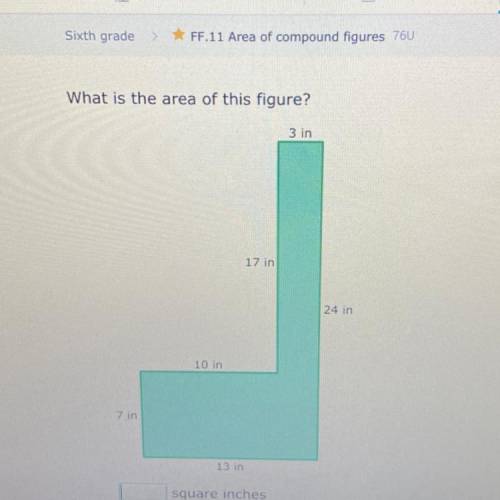 What is the area of the figure? I give brainliest! :)