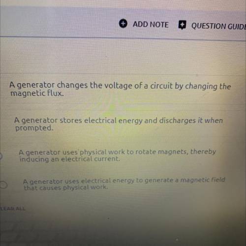 . Which of the following statements describes how a generator functions?