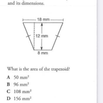 Pls help 15 points What is the are of the trapezoid?