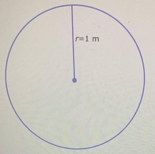 The radius of a circle is 1 meter. What is the area?

r=1 m
Give the exact answer in simplest form