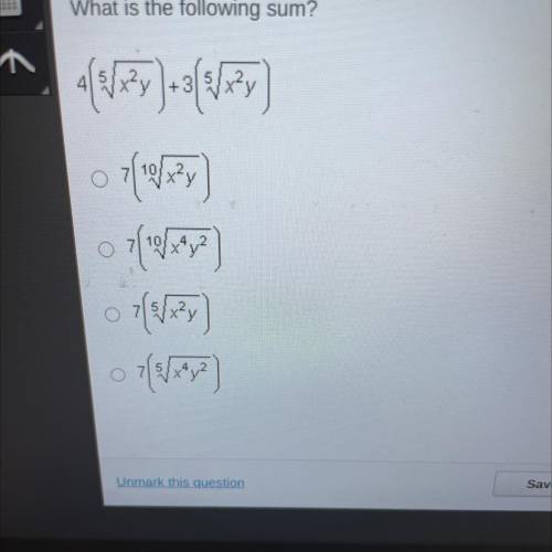What is the following sum?
4 X2y
ਪਤਾ ਨਾ
()
(y)
O
O
O