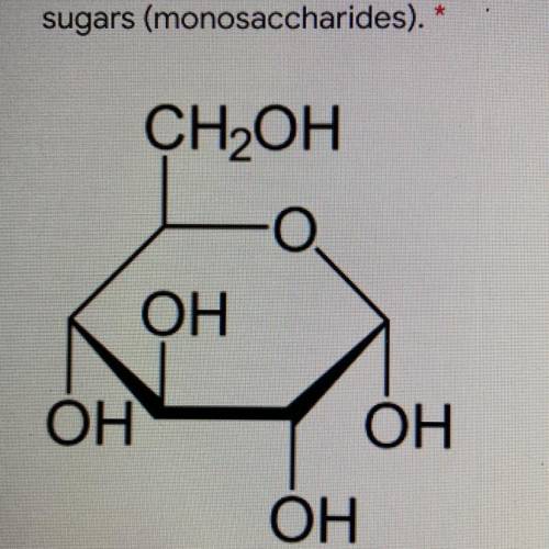 QUICK!! The diagram below shows the molecular structure of glucose. Glucose is a

simple carbohydr