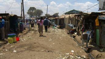 Photo by Karl Mueller

The above image shows Kibera, a neighborhood in one of Africa’s largest cit