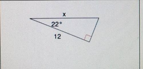 Solve for X triangle. ​
