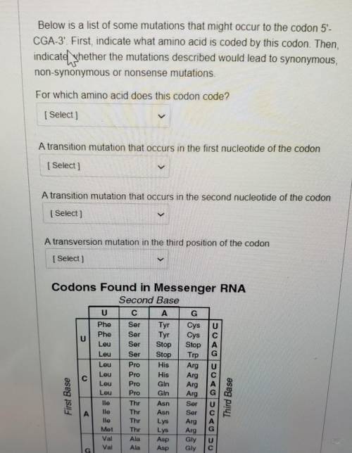 This is a genetics question​