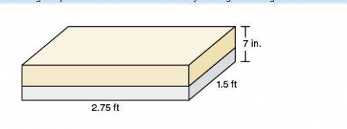 The figure shows a gas tank in the form of a rectangular prism that is 40% full. How many more gall