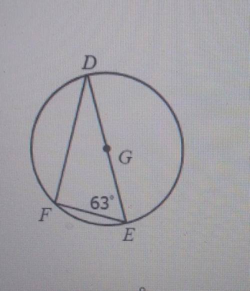 How do I find the arc of this angle FE​