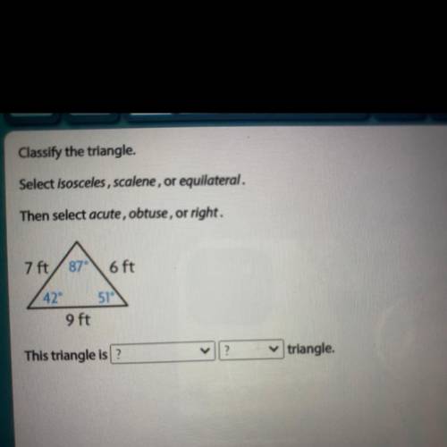 Classify the triangle.