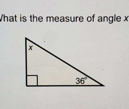 PLEASE HELP!!What is the measure of angle x? ​
