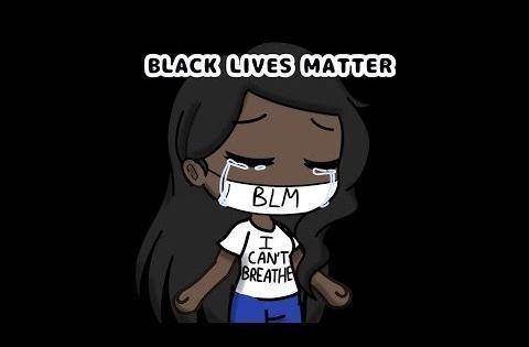 BLM means rn black lives need to be saved you know what happened to George Floyd killed for no reas