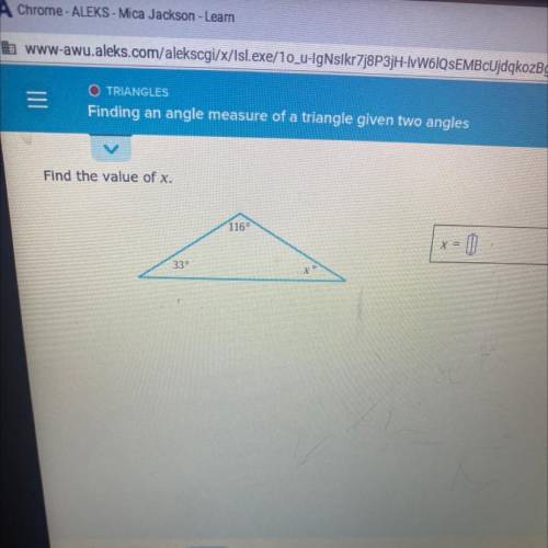 Find the value of x 
HELP pls .