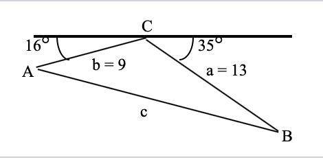 PLS HELP. Solve the triangle.

Round the lengths of sides to the nearest tenth and angles to the n