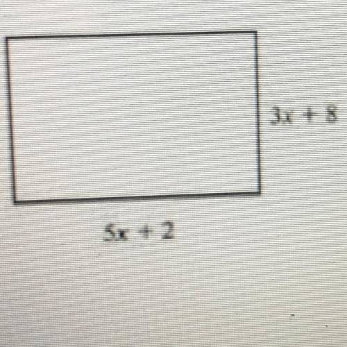 The dimensions of a rectangle are shown. What is the area of the rectangle?