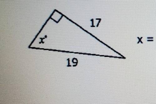 Solve for x. round your answer to the nearest tenthTrigonometry ​