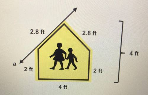 Imagine that you need to create a scale drawing of this sign. The scale drawing will

be used to c
