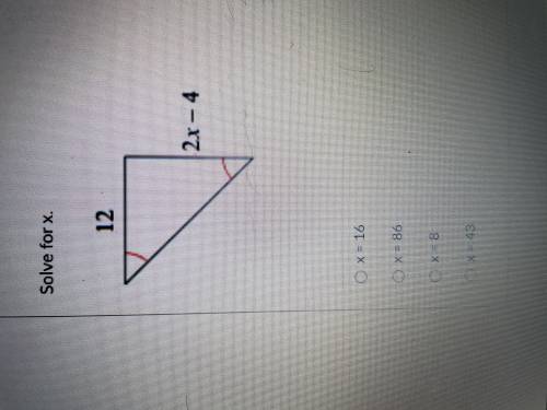 Solve for X. Pls and thank you