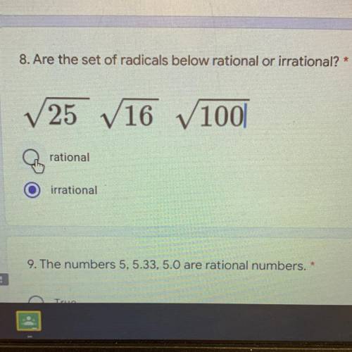 Is it rational or irrational pls help