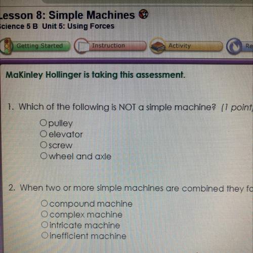 Which of the following is not a simple machine