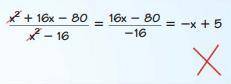 -------------ANSWER ASAP-------------
Describe and correct the error in simplifying the rational