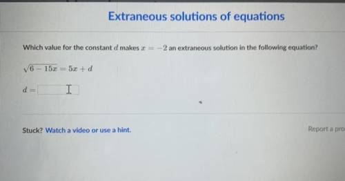 Algebra question 
 D=4