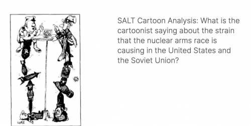 SALT Cartoon Analysis: What is the cartoonist saying about the strain that the nuclear arms race is