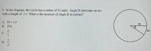 What is the measure of Angle B in radians? Please!!