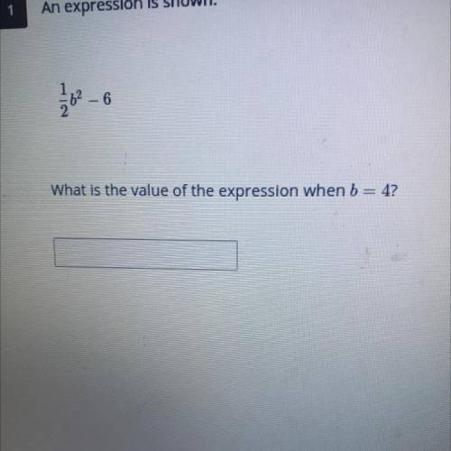 What is the value of the expression when b=4